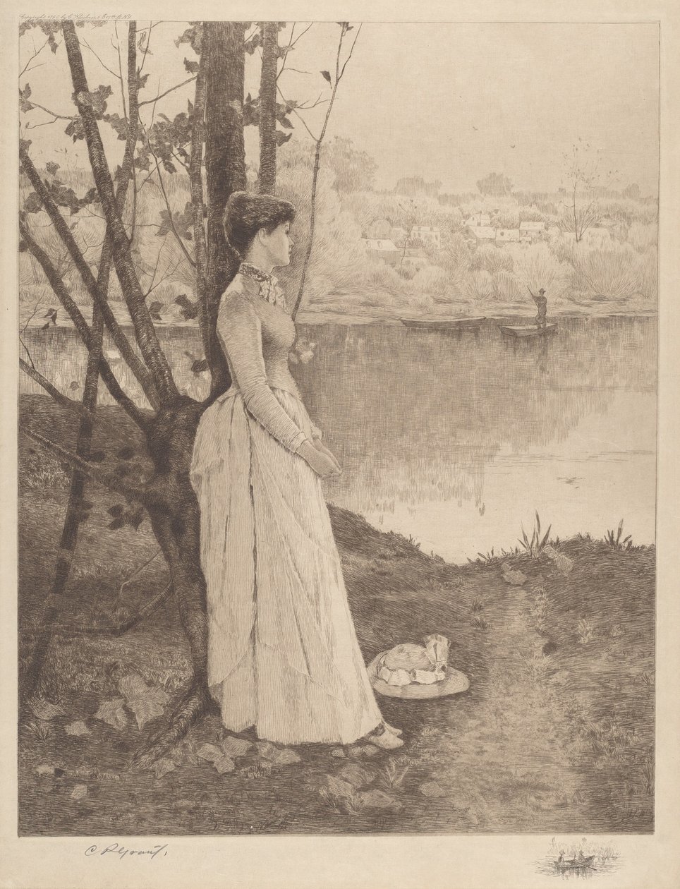 İsimsiz (Bir Nehir Kıyısındaki Kadın) by Clement Rollins Grant