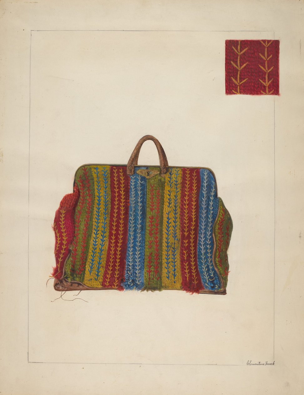 Halı çantası by Clementine Fossek