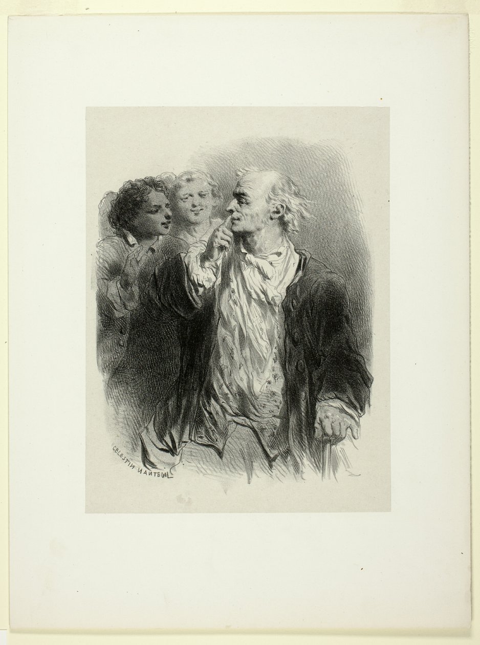 Bir Beyefendi ve İki Sahabe by Célestin Nanteuil