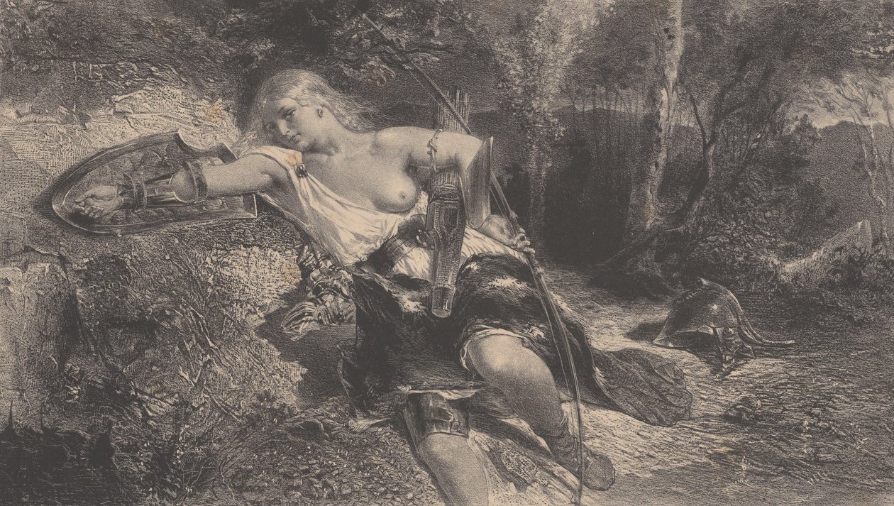 Klorinde, 1847. by Célestin Nanteuil