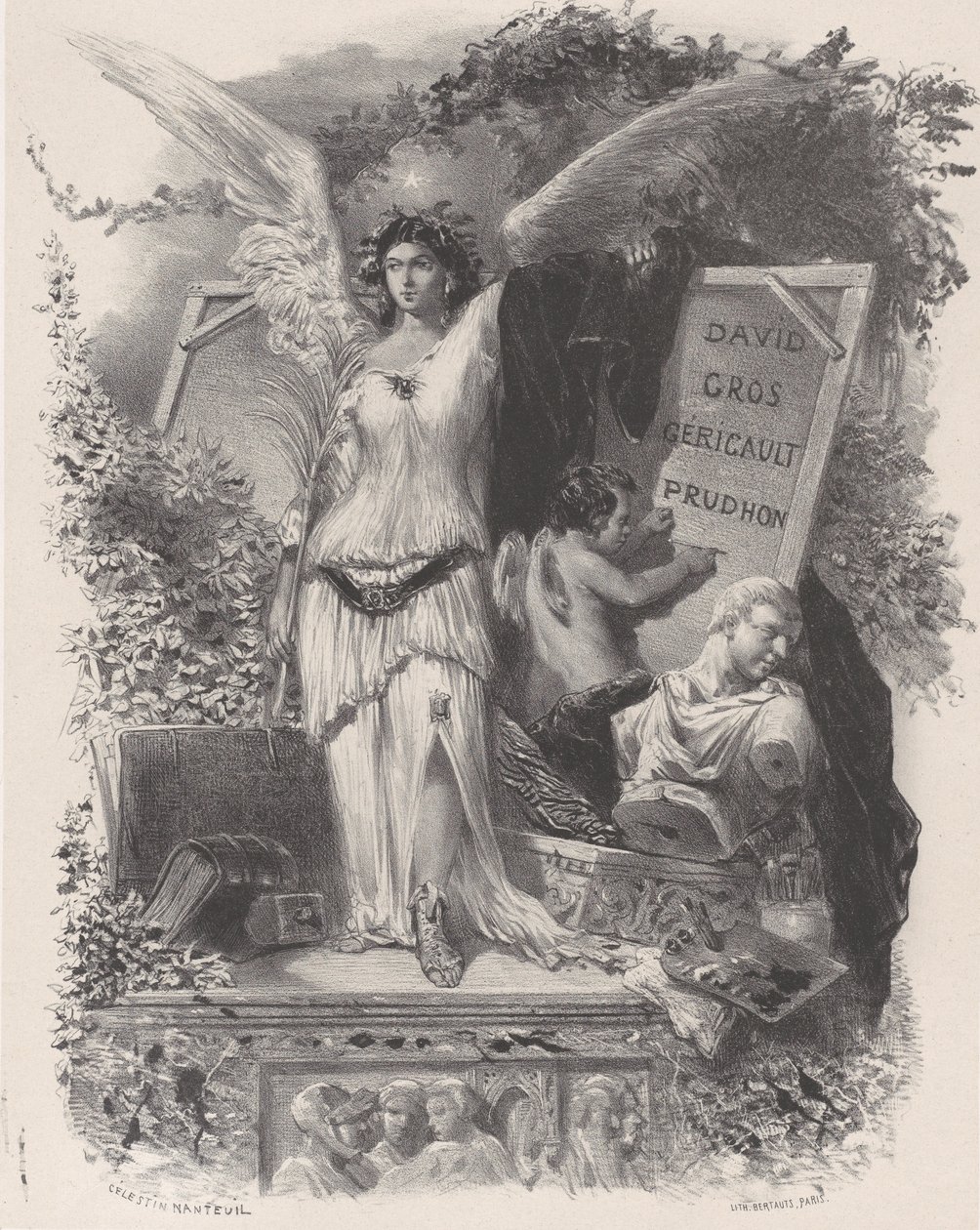 Çağdaş Sanatçılar, ca. 1847. by Célestin Nanteuil
