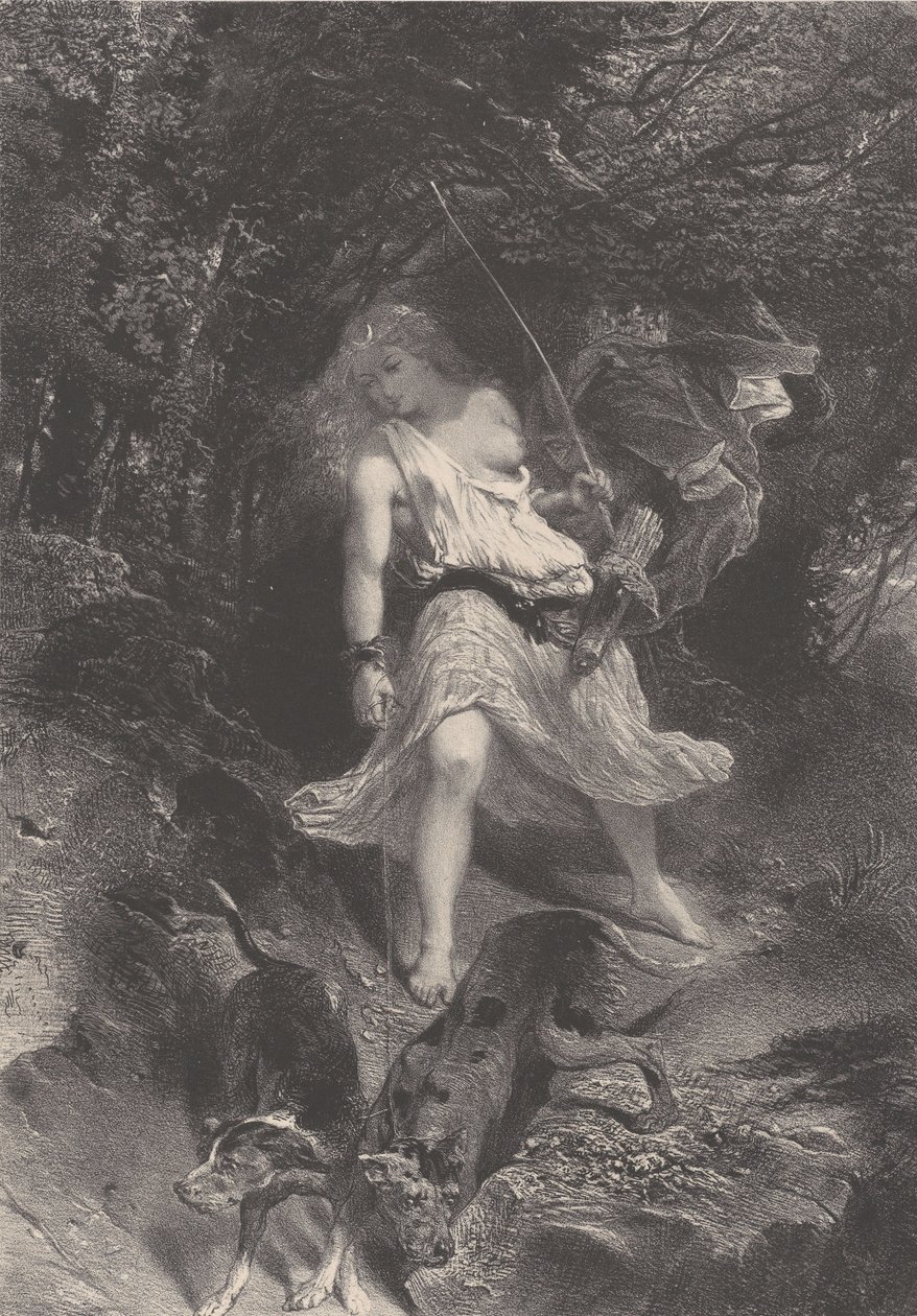 Diana, ca. 1830-70. by Célestin Nanteuil