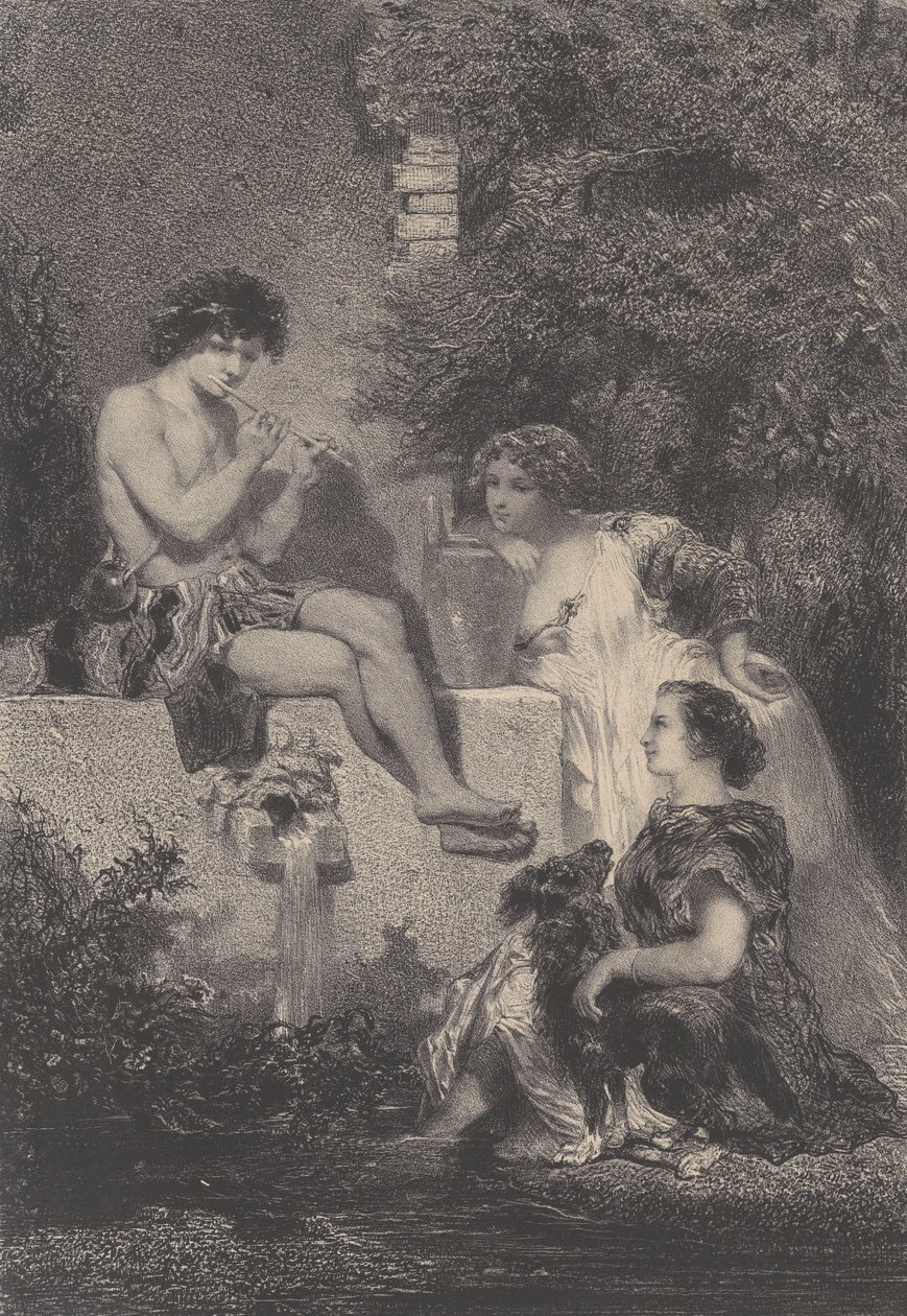 Çeşme, yaklaşık 1830-70. by Célestin Nanteuil