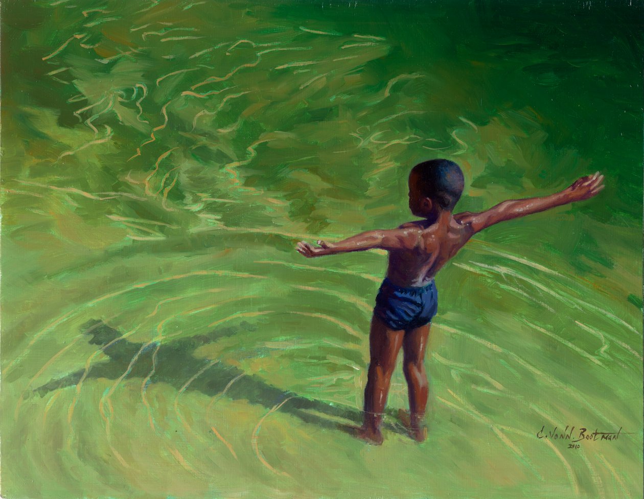 Ben, 2011, (tahta üzerine yağlı boya) by Colin Bootman