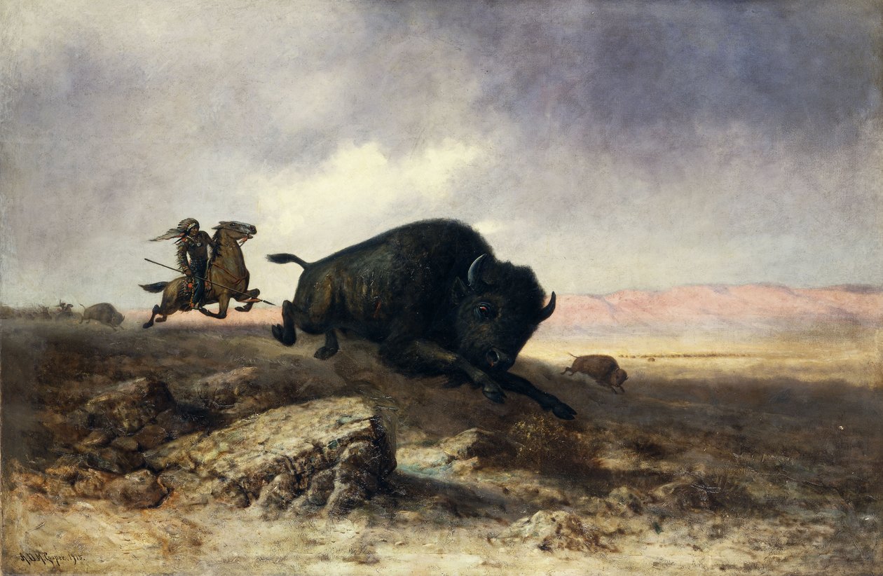 bufalo avı by Colin Campbell Cooper