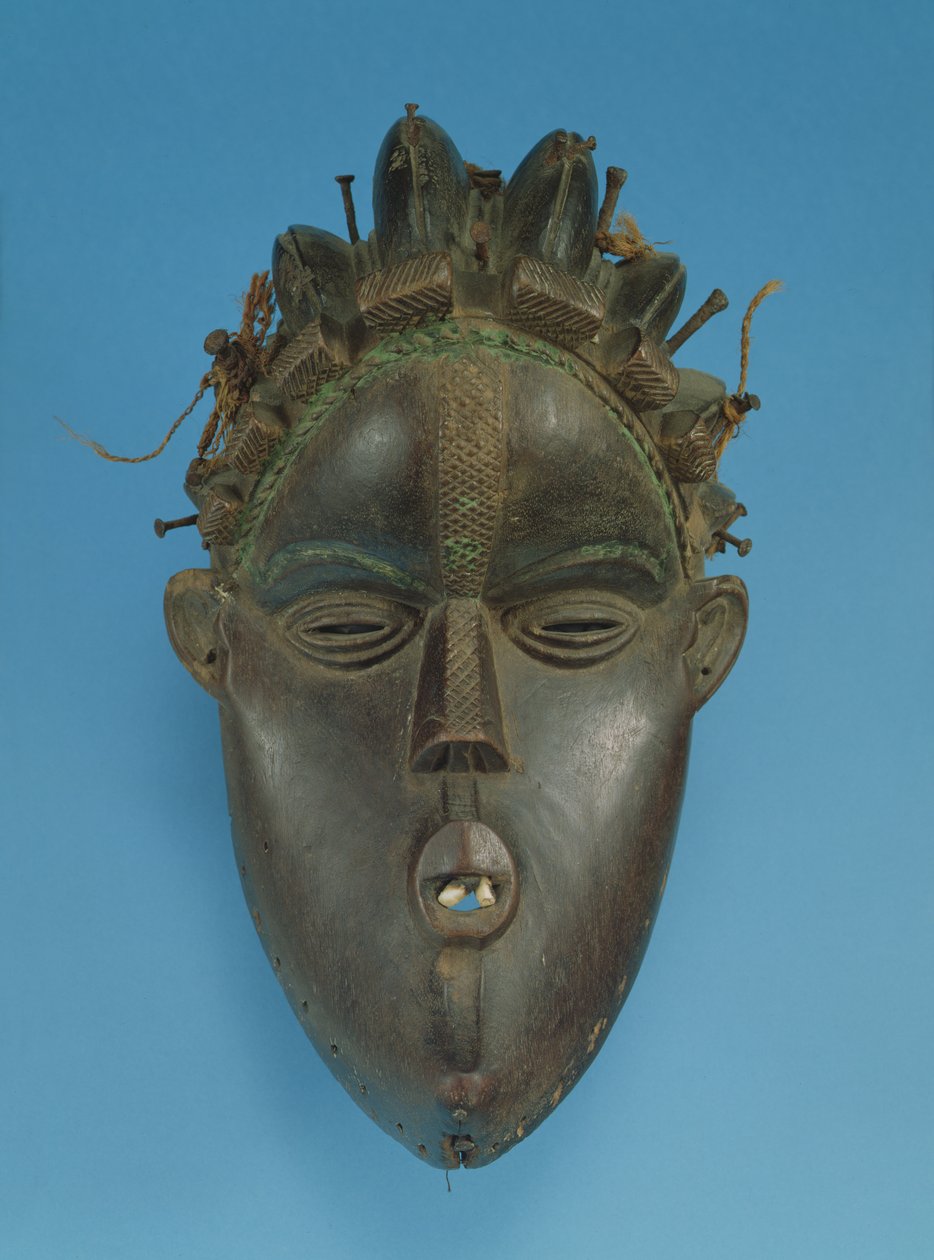 Maske, Bassa Kültürü (ahşap) by Congolese