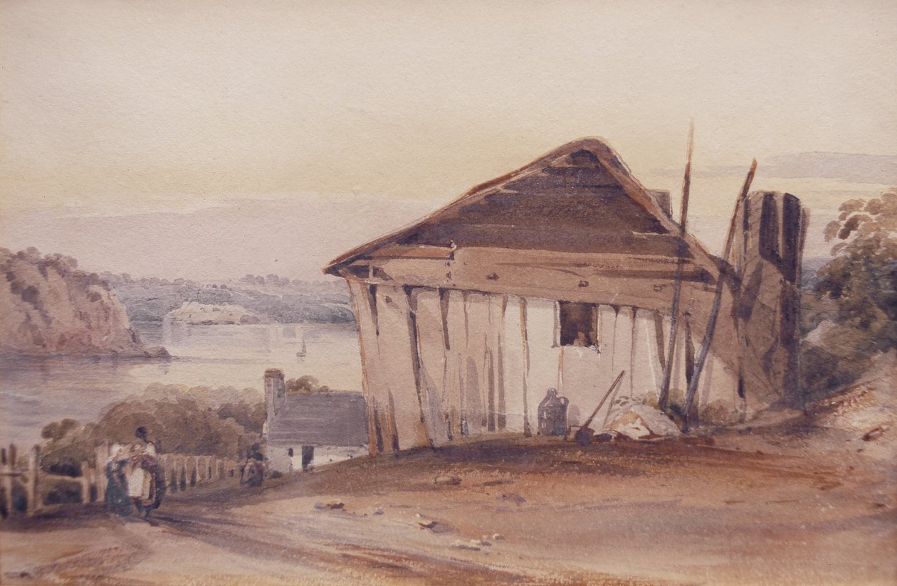 Billy Blues Tekne Kulübesi, 19. yüzyıl by Conrad Martens