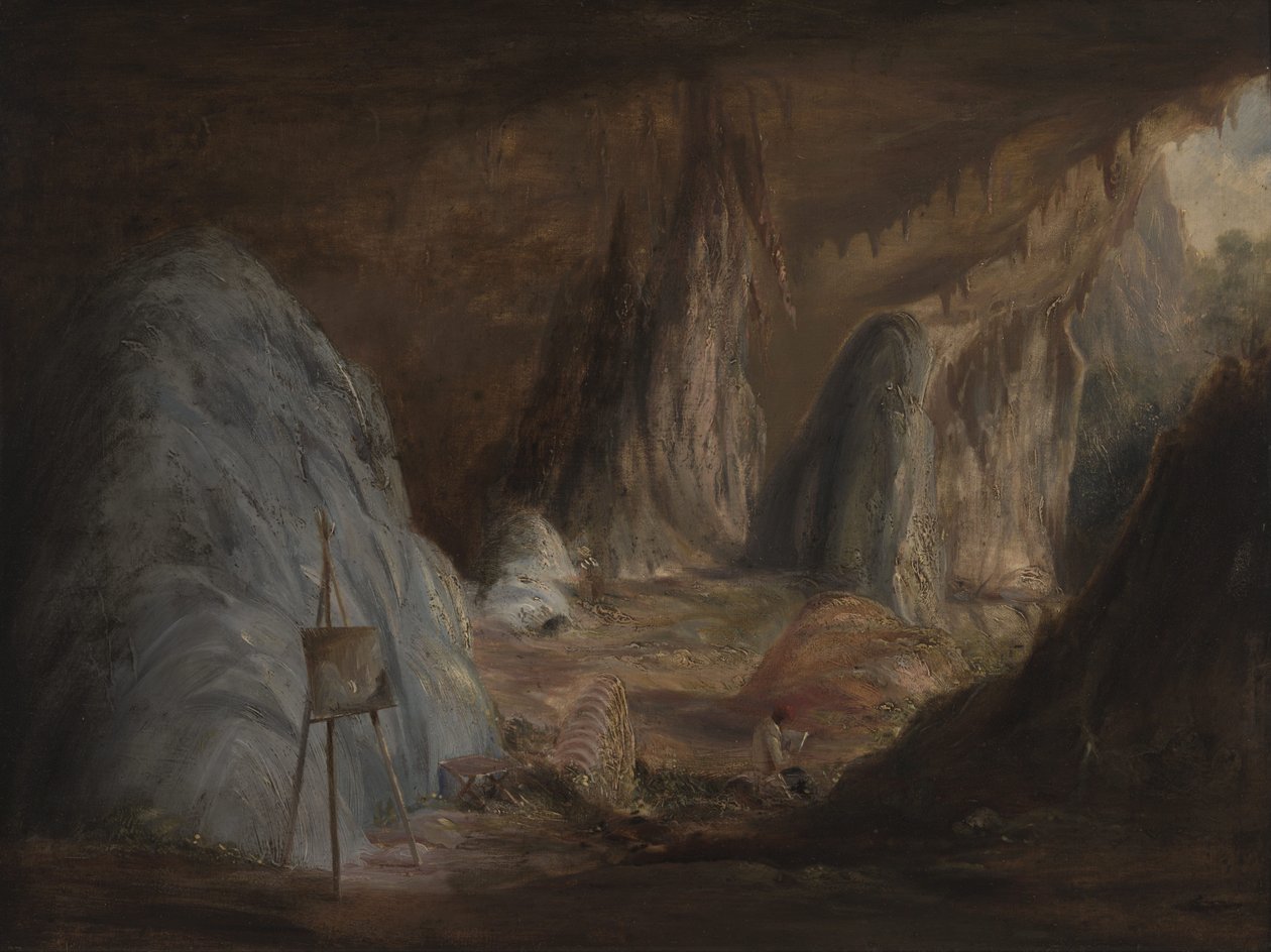 Dikitler, Burragalong Mağarası by Conrad Martens
