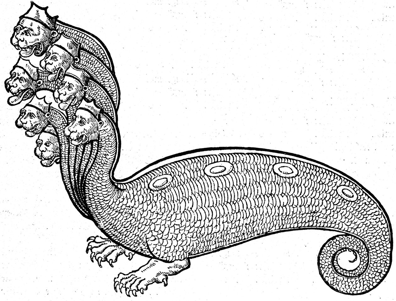 Canavar Hidra by Conrad (after) Gesner