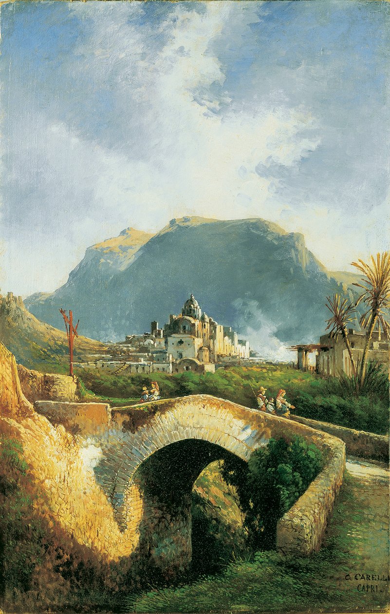 Capri, Tiberius Köprüsü by Consalvo Carelli