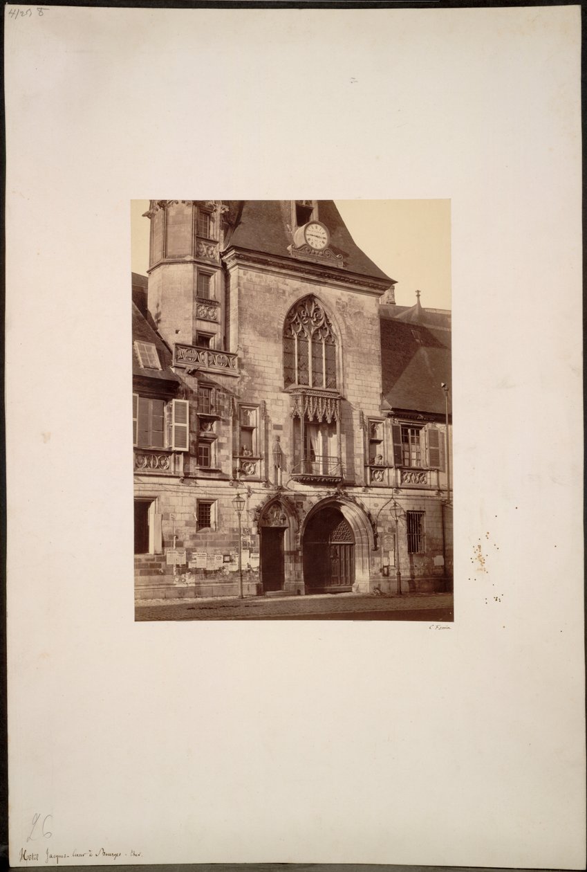 Otel Jacques Coeur, Bourges by Constant Alexandre Famin