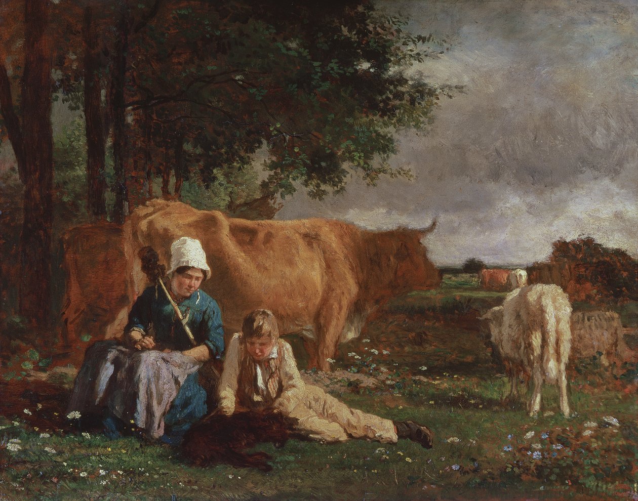 pastoral sahne by Constant Emile Troyon