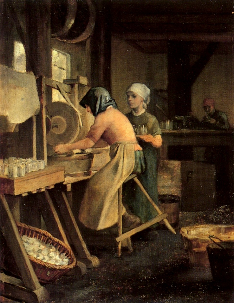 ಫ್ಯಾಕ್ಟರಿ ಗರ್ಲ್ಸ್ ಟರ್ಕ್ by Constantin Emile Meunier