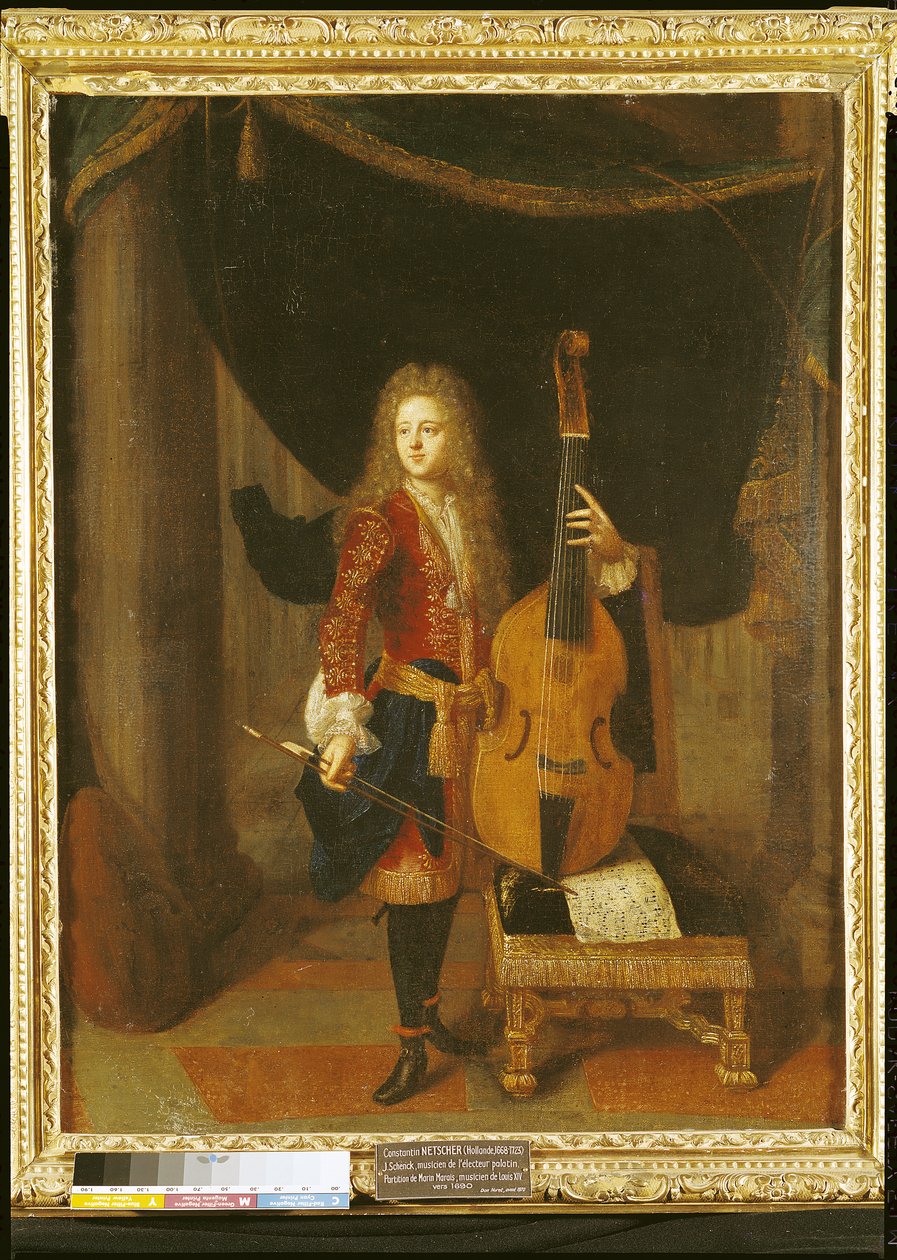 Portrait of Johann Schenck (1660-1712)  by Constantin Netscher