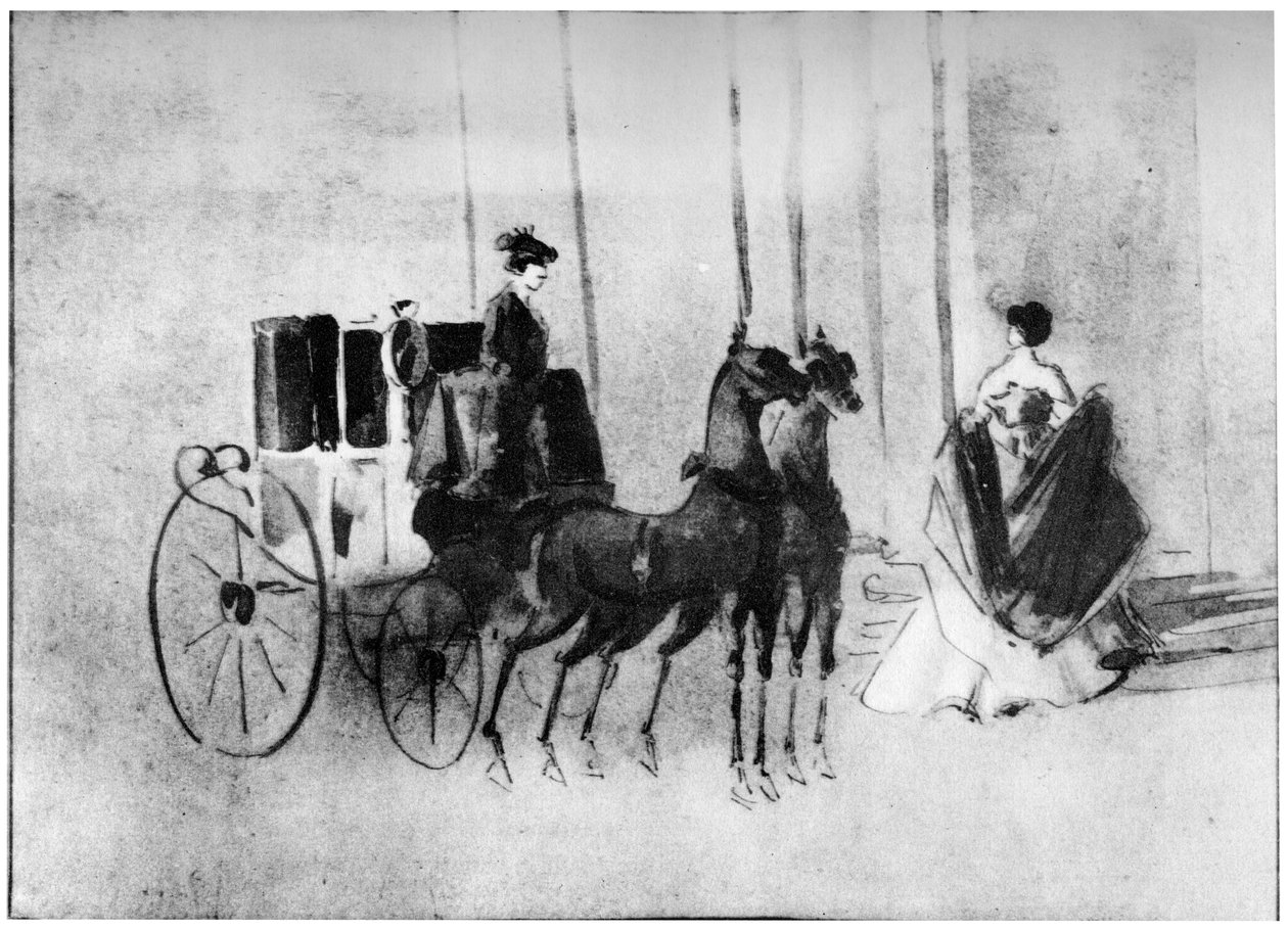 Baloya varış, 19. yüzyıl, 1930. by Constantin Guys