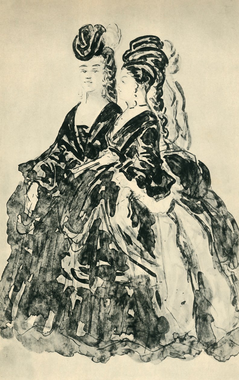 Deux Lorettes, 19. yüzyılın ortaları, 1943. by Constantin Guys