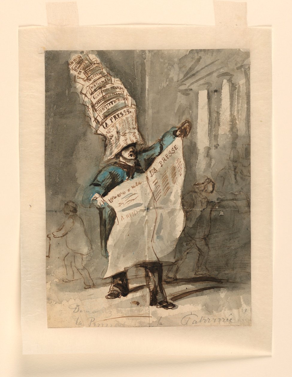La Presse, Basın by Constantin Guys