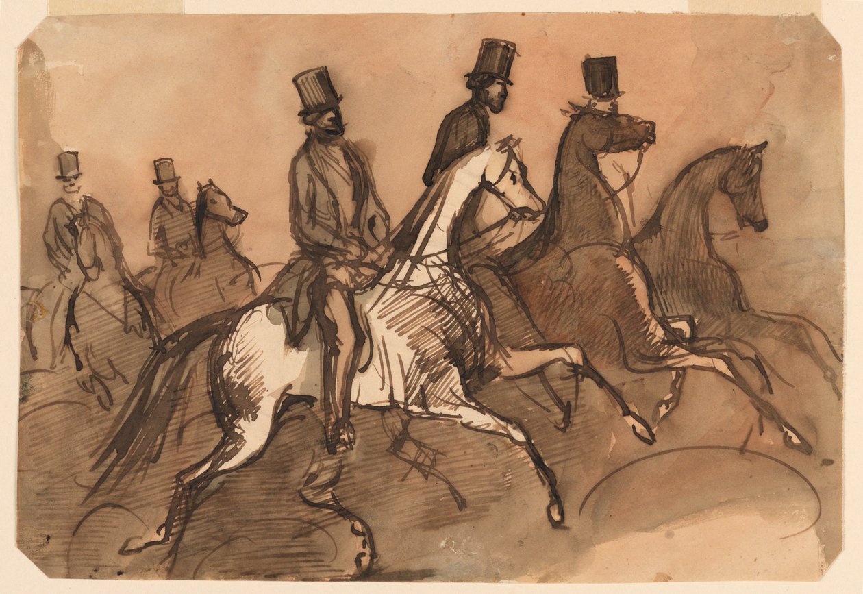 Atlı Adamlar by Constantin Guys