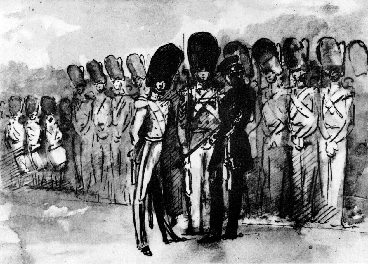 Geçit Töreninde, 1930. by Constantin Guys