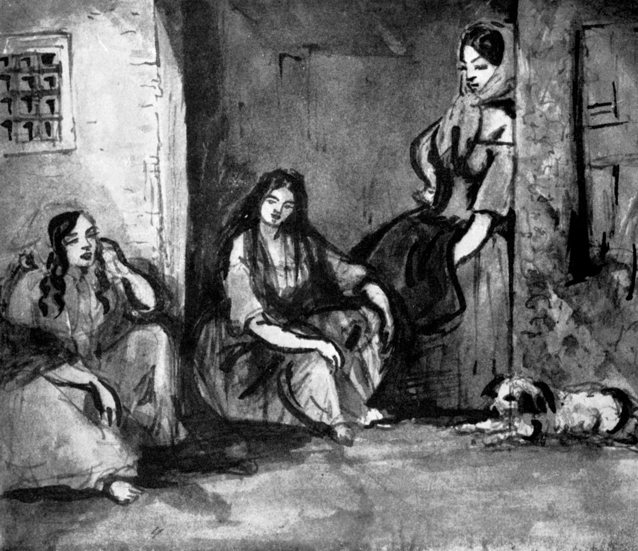 Kapı eşiğinde, 19. yüzyıl, 1930 by Constantin Guys