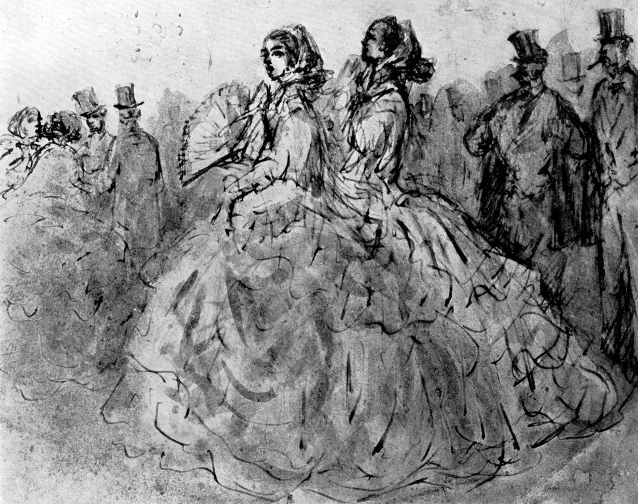 Gezinti yeri, 19. yüzyıl, 1930. by Constantin Guys