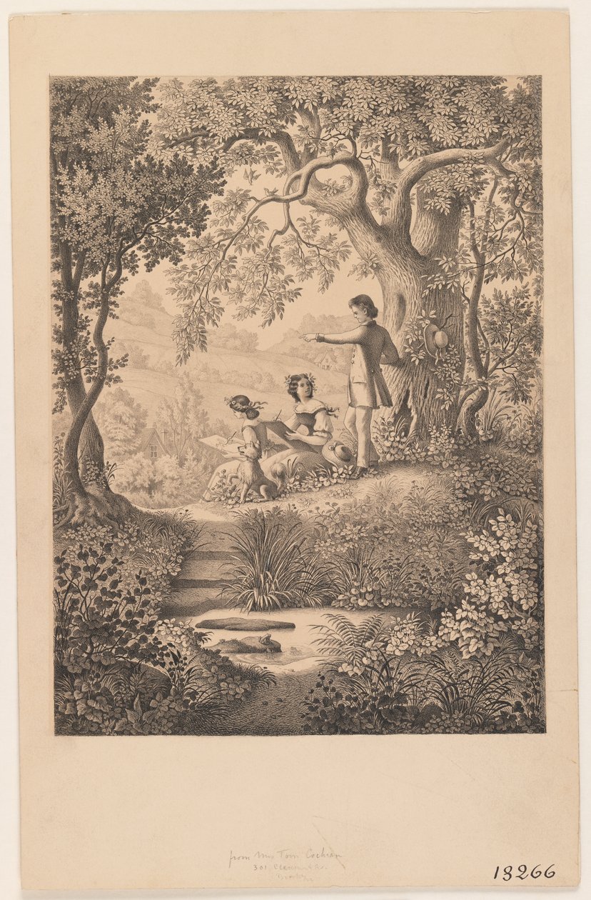 Bir çizim dersi, 1865 (recto 375816) by Constantine Hertzberg