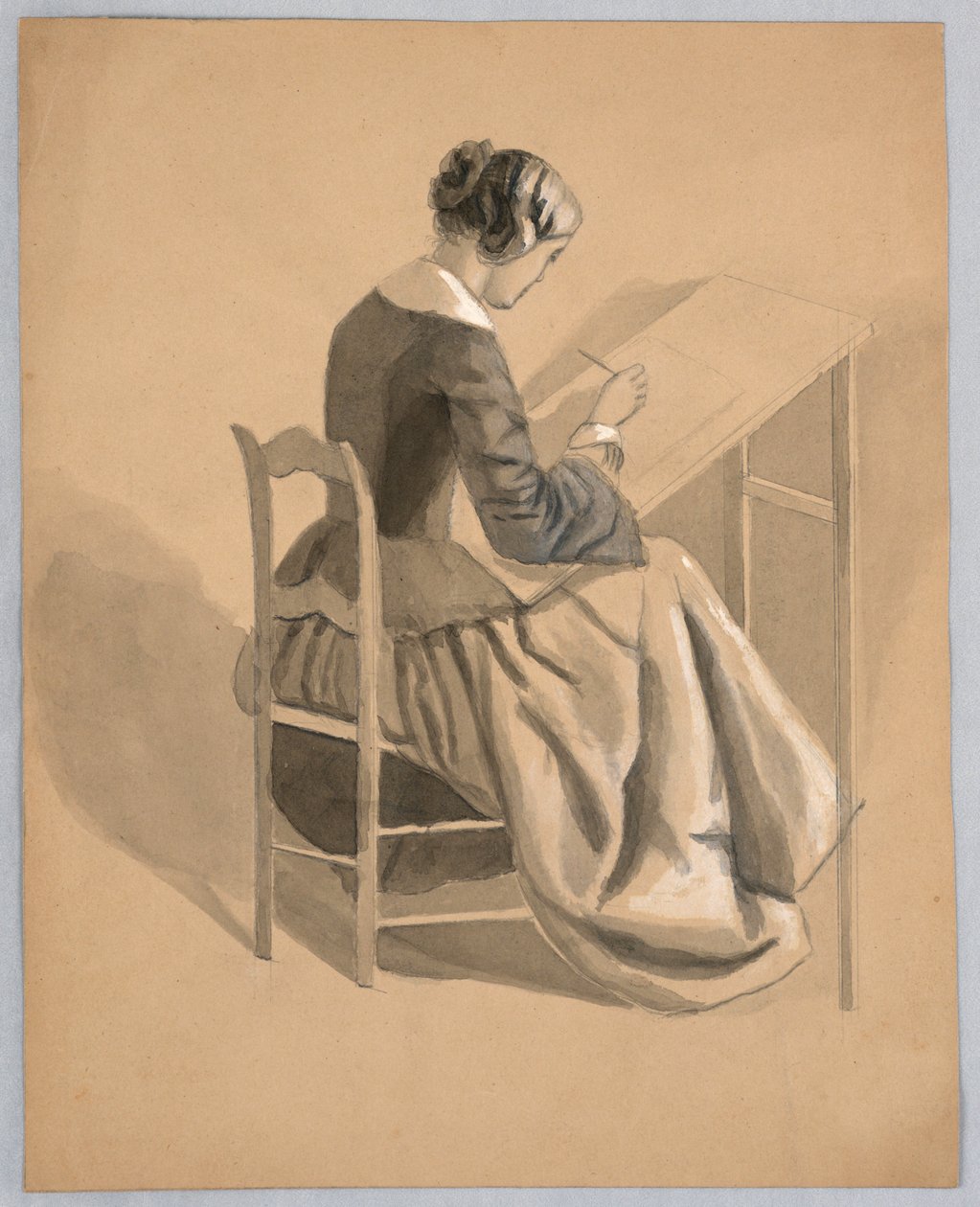 Bir kadın çizim by Cooper Union Art School
