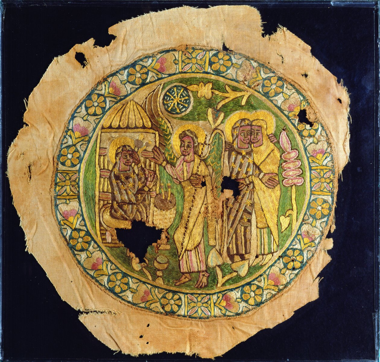 Müjde, 500-700 (ipek işlemeli keten) by Coptic