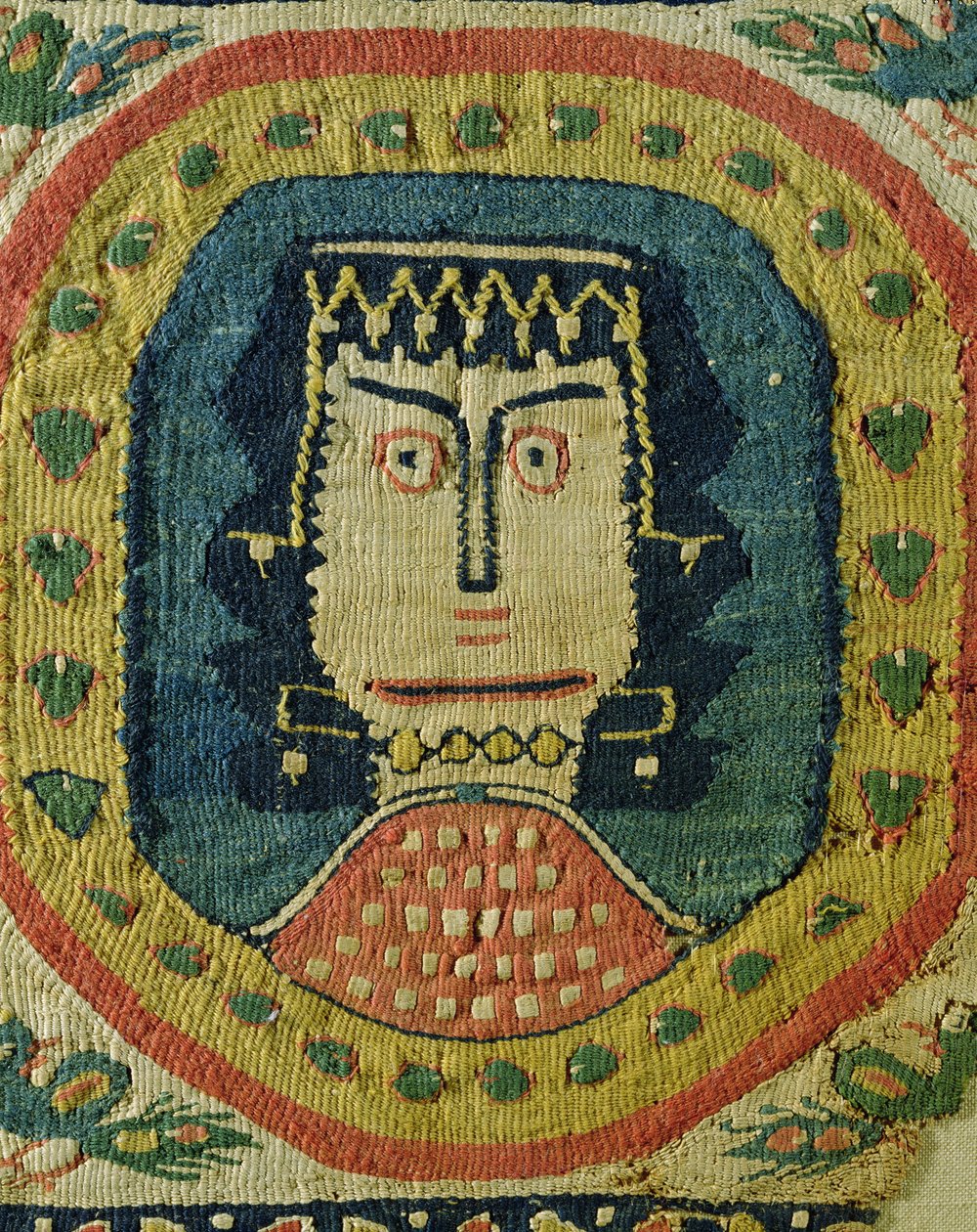 Madalyonda kadın büstü (keten ve yün) by Coptic