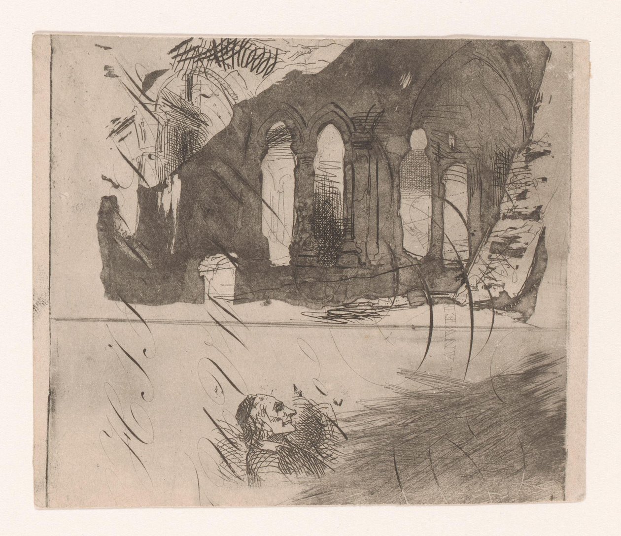 Bir manastırın kalıntıları by Corneille Seghers