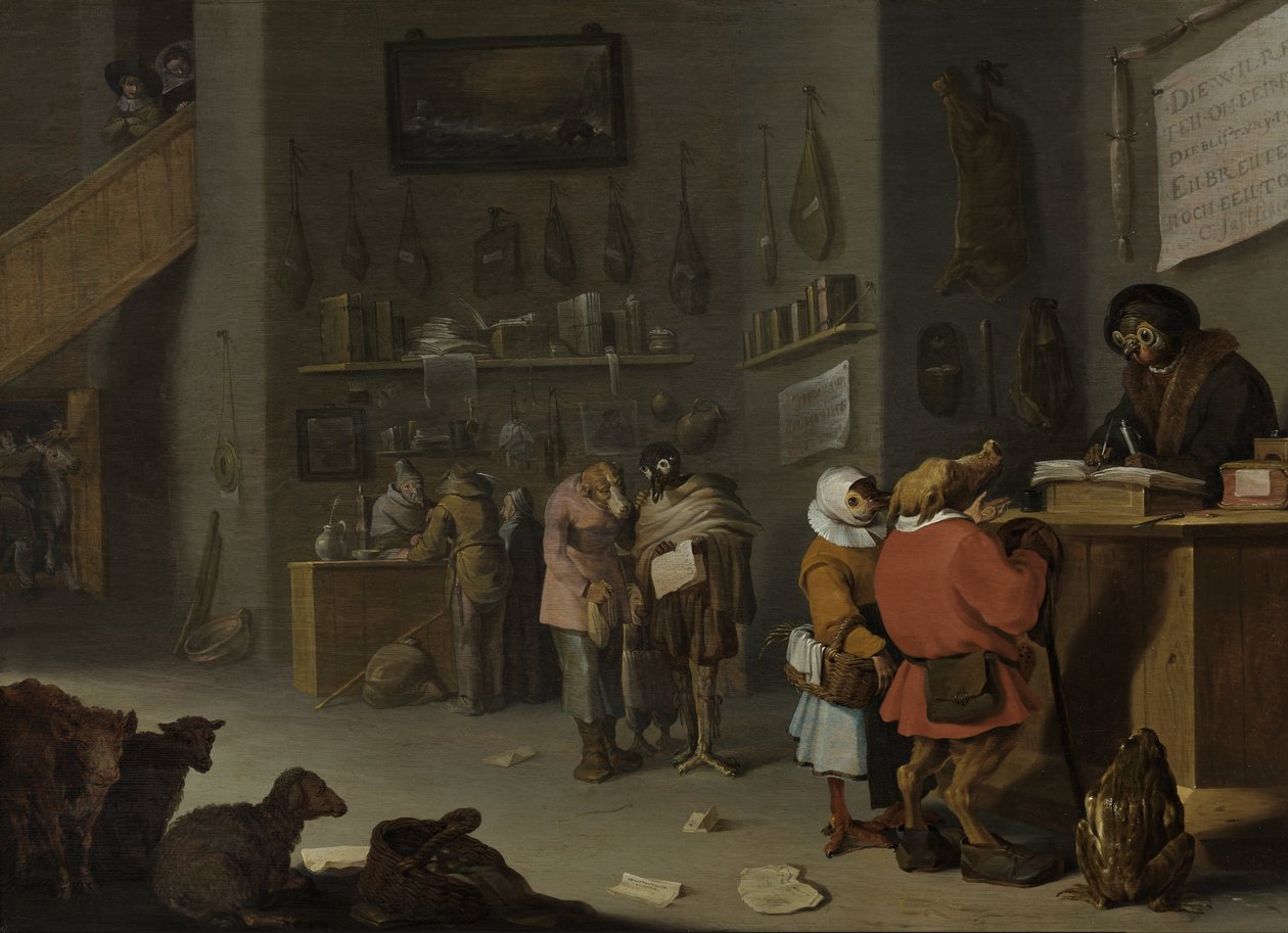 Kim bir inek için dava açar by Cornelis Saftleven