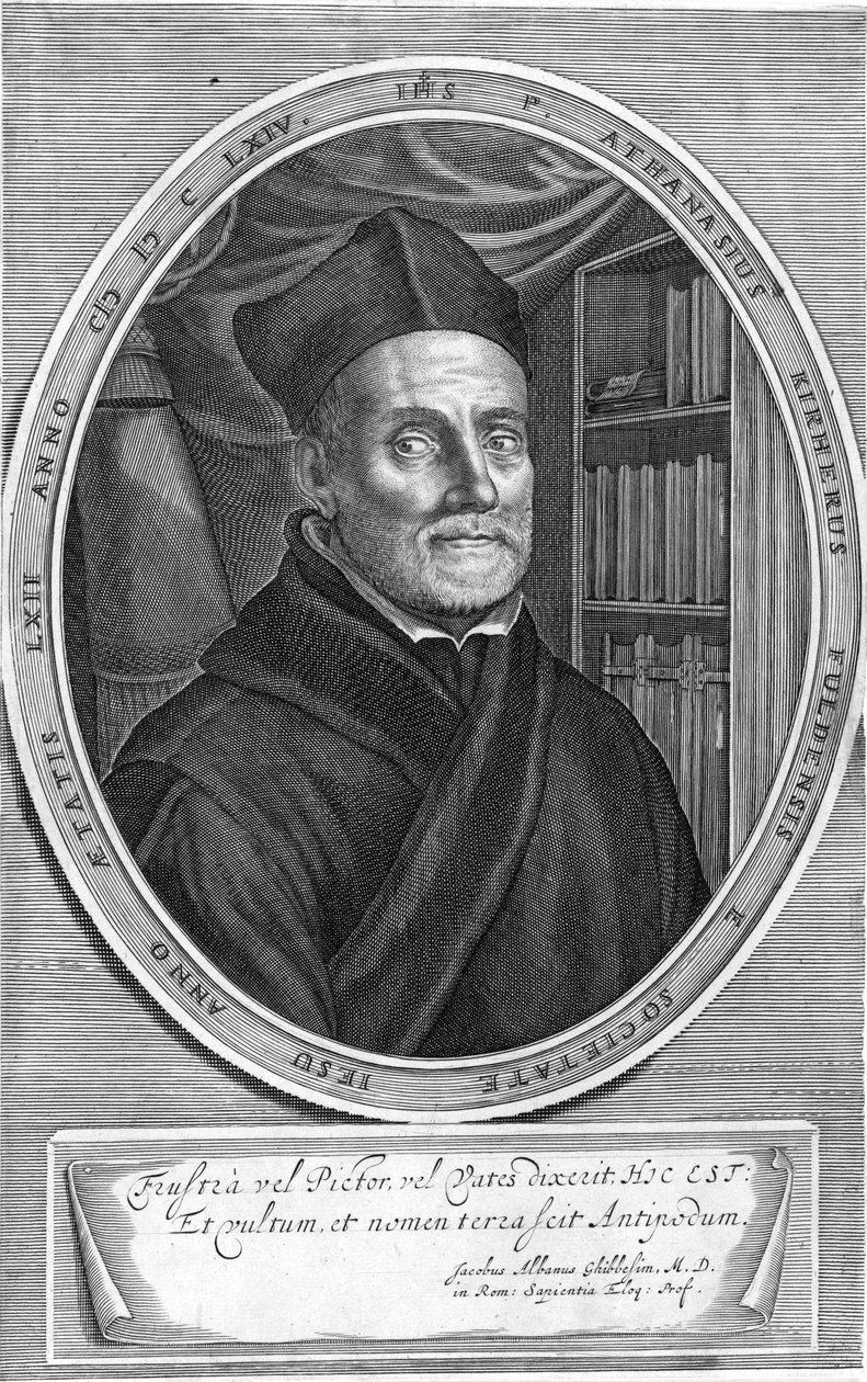 Tasvir edilen kişi: Athanasius Kircher by Cornelis Bloemaert
