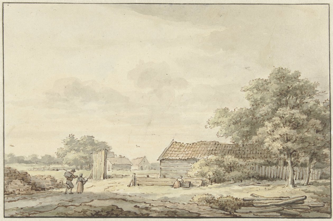 Çiftlikler ile manzara by Cornelis Buys