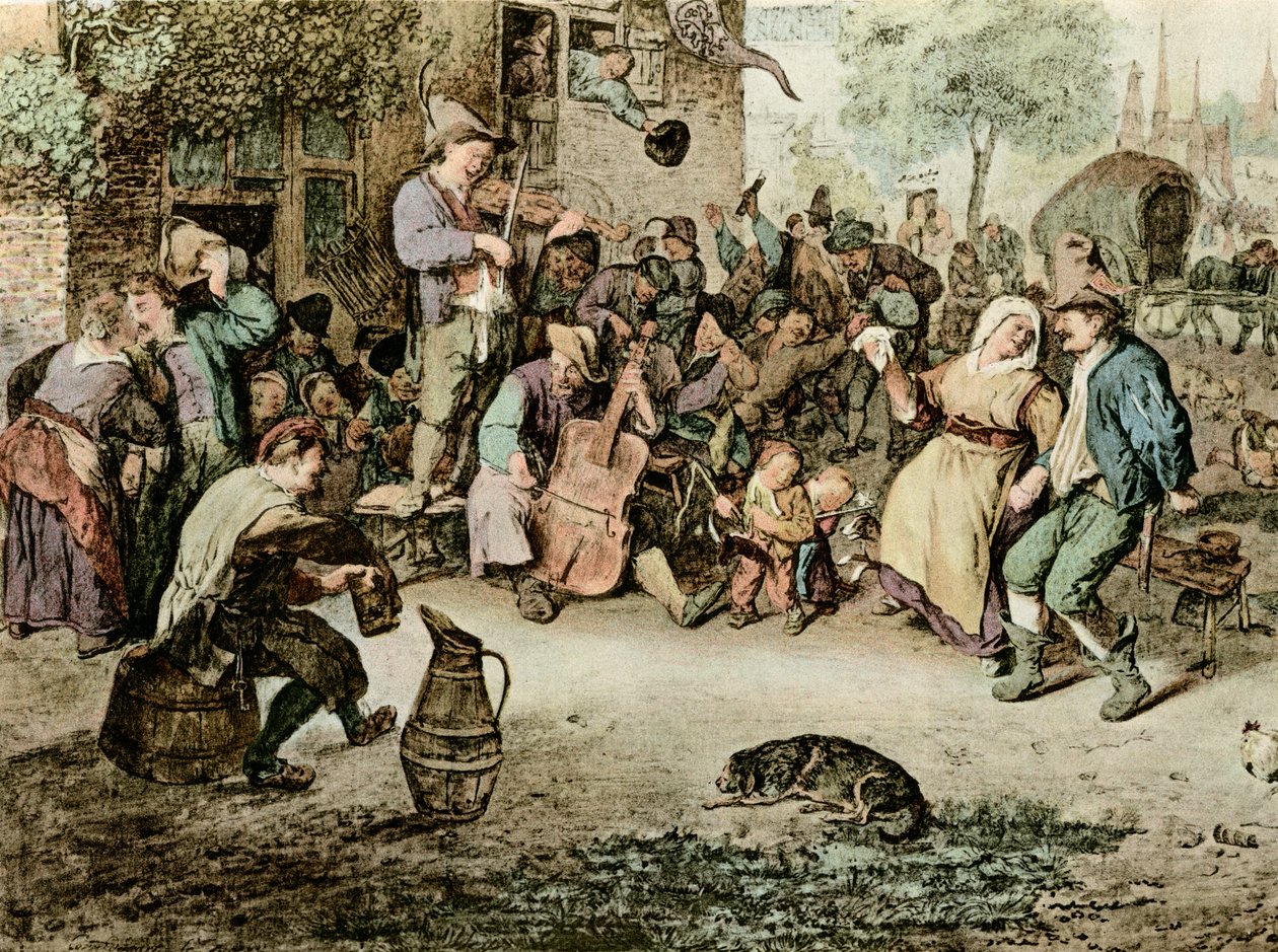 Hollanda lunaparkı by Cornelis Dusart