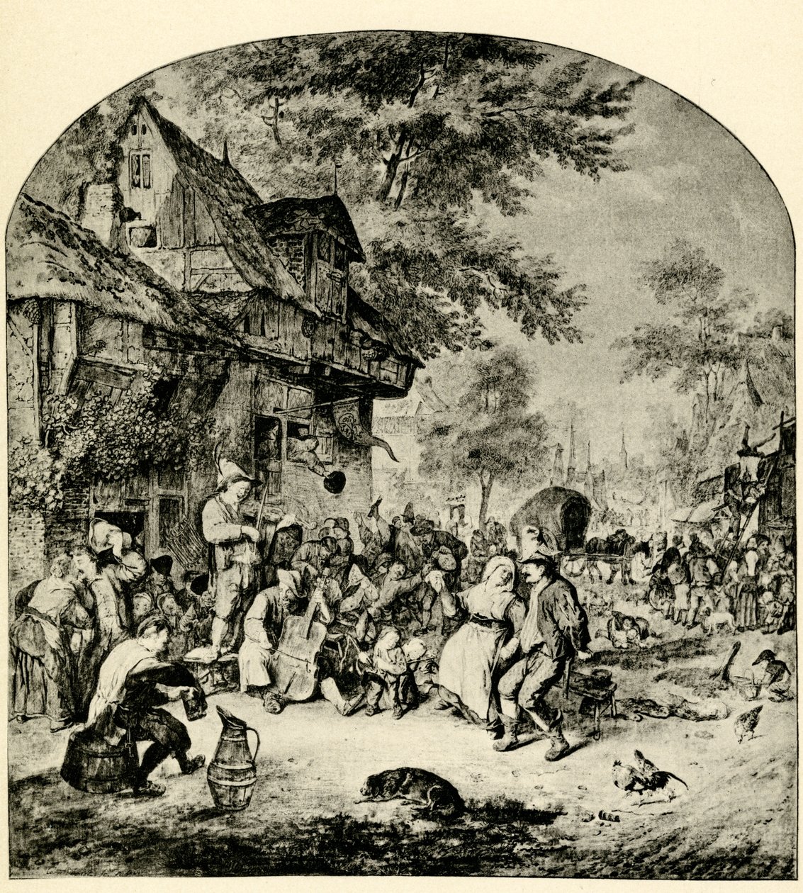 Hollanda lunaparkı by Cornelis Dusart