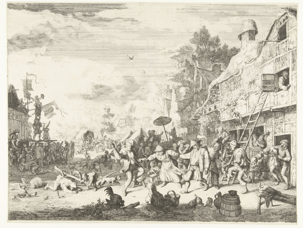 Büyük köy fuarı by Cornelis Dusart