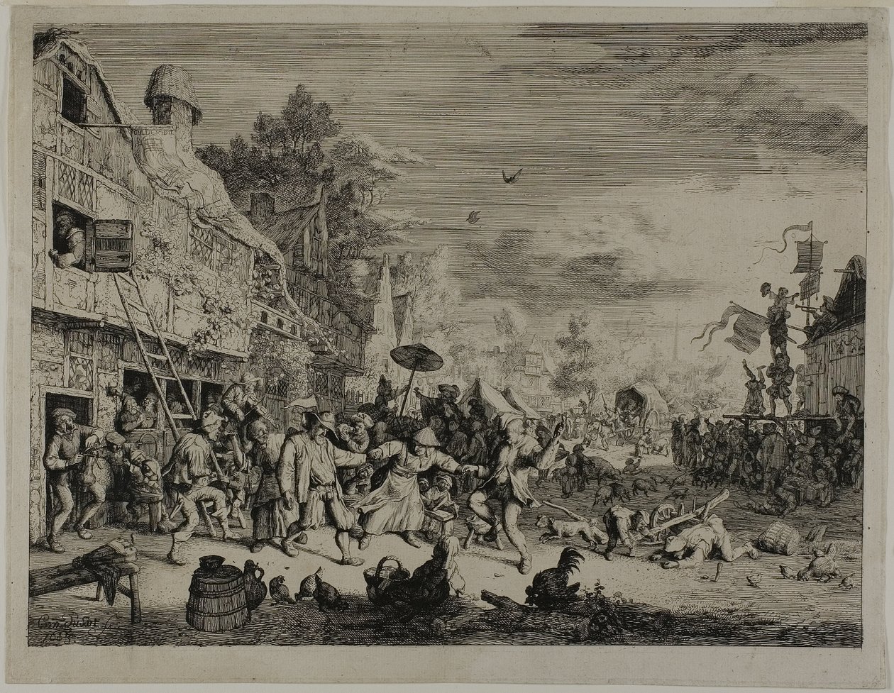 Köy Festivali by Cornelis Dusart