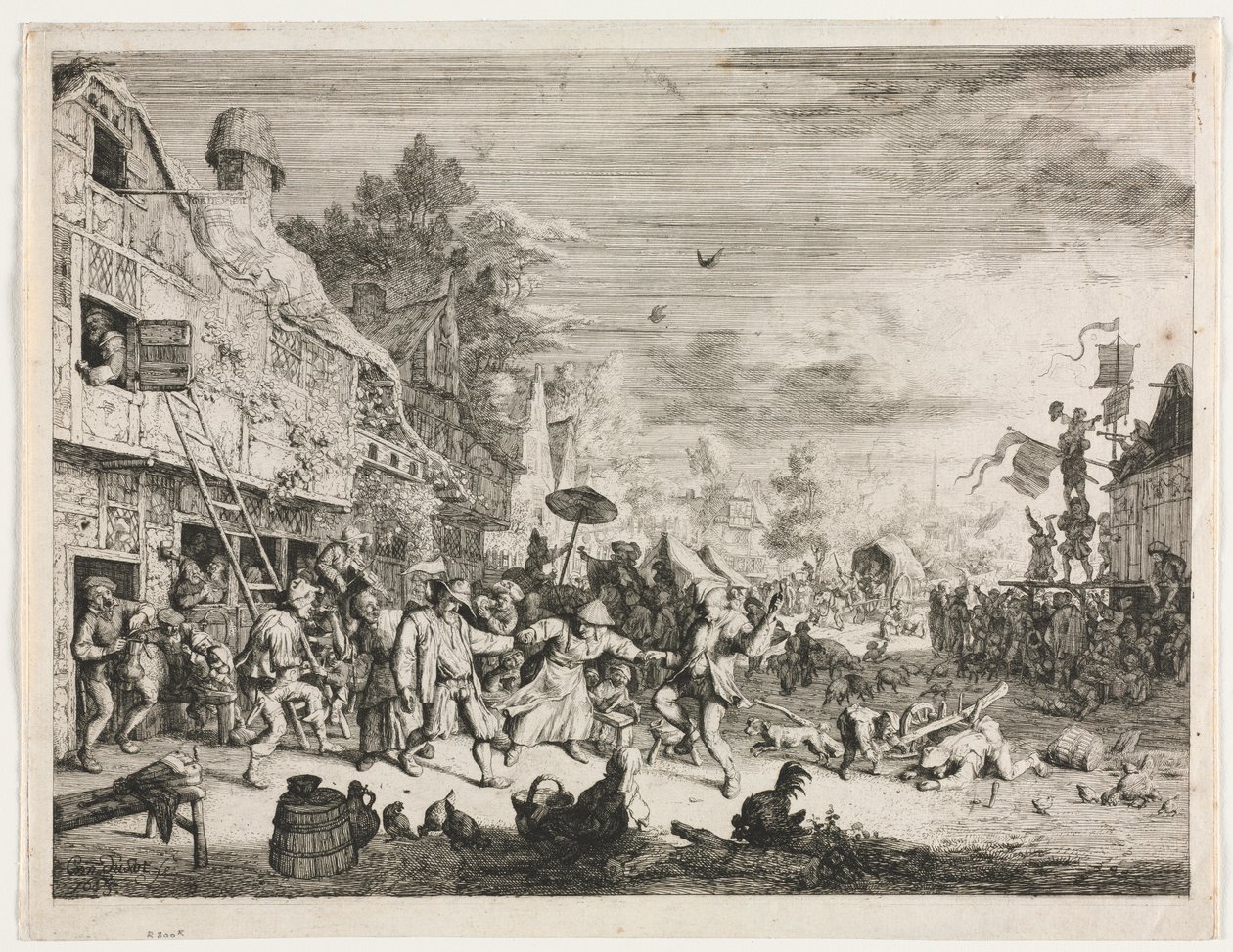 Köy Fuarı by Cornelis Dusart