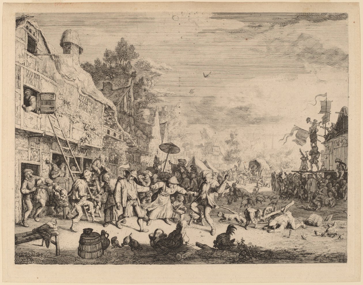 Köy Festivali by Cornelis Dusart