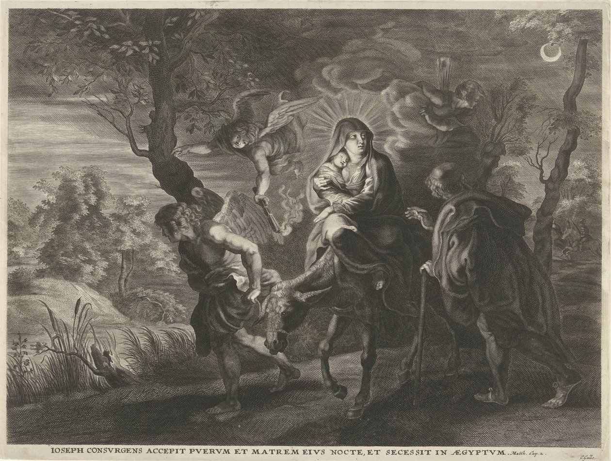 Mısır'a uçuş by Cornelis Galle (I)