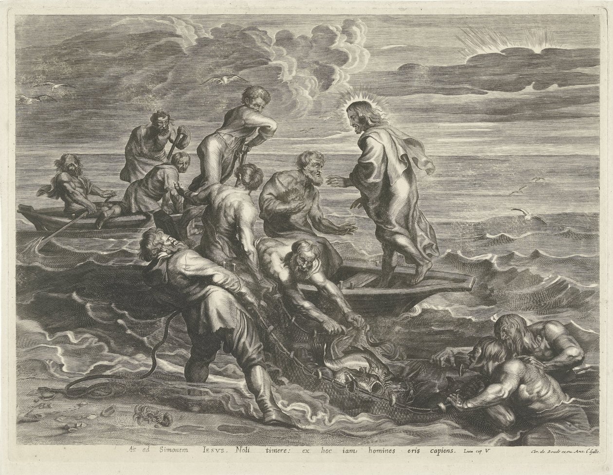 Mucizevi yakalama by Cornelis Galle (I)