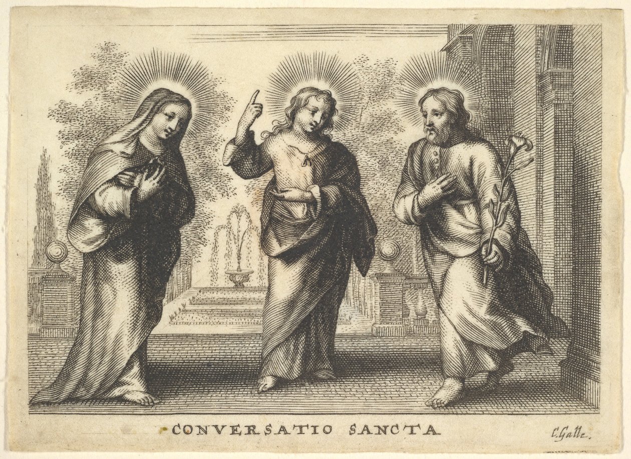 Kutsal konuşma. by Cornelis Galle I