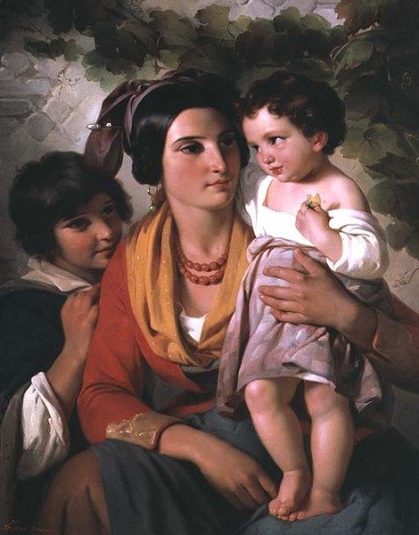 anne ve çocuklar by Cornelis Kruseman