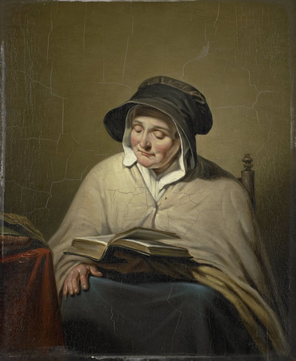 yaşlı kadın okuma by Cornelis Kruseman