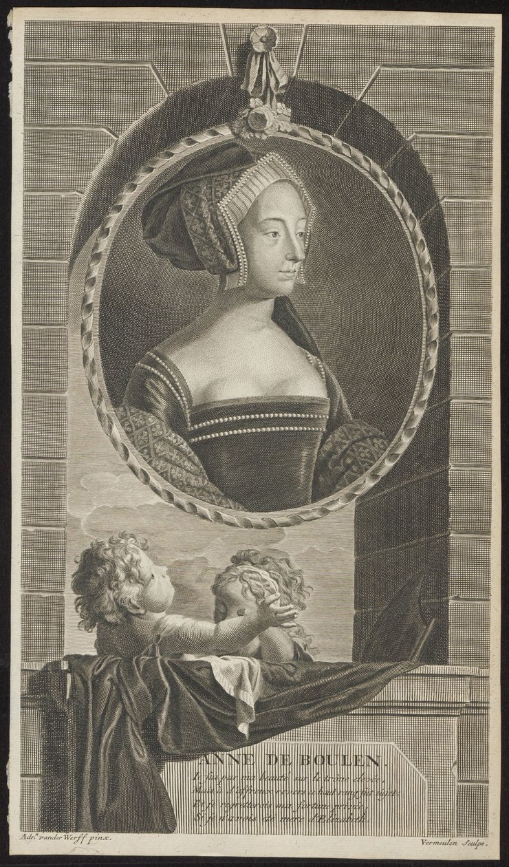 Anne Boleyn, 1697 by Cornelis Martinus Vermeulen