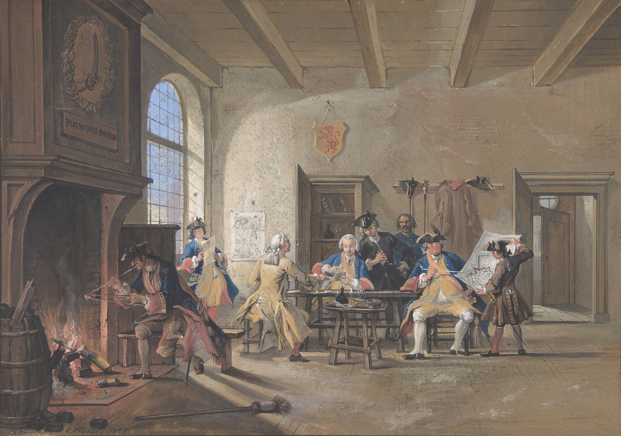 Muhafız Odası Sahnesi, 1744. by Cornelis Troost