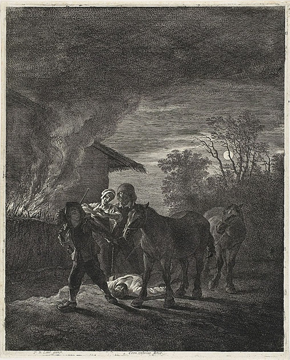 Ayışığı Sahnesi by Cornelis Visscher