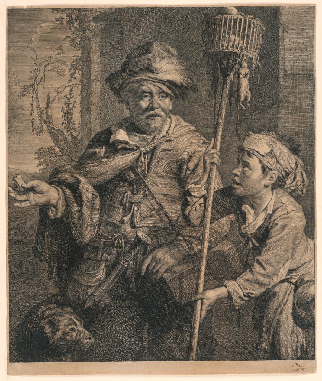 fare avcısı by Cornelis Visscher