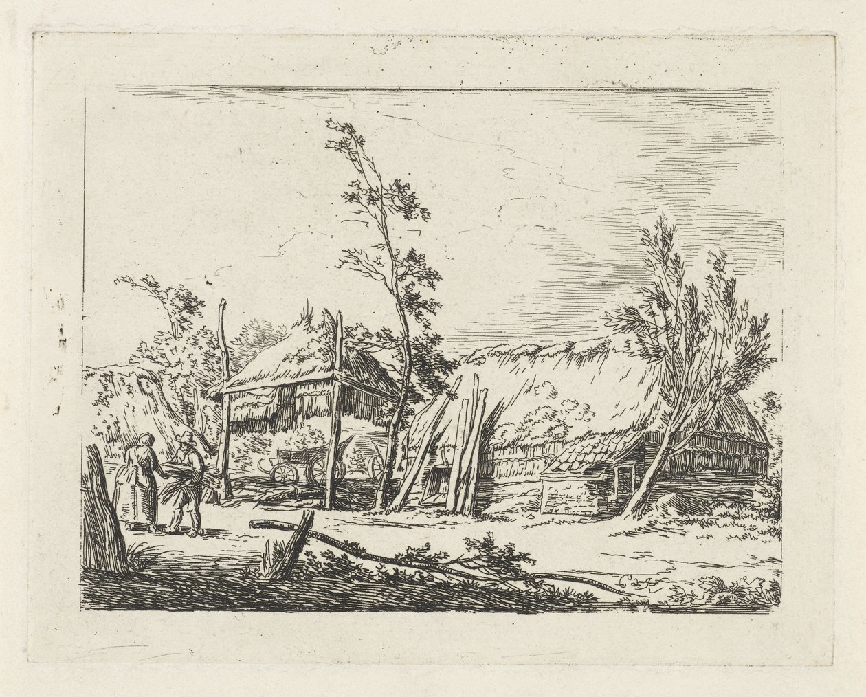 Samanlık ile çiftlik by Cornelis de Kruyff