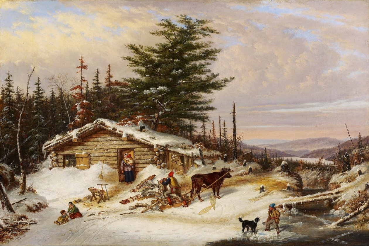 Yerleşimciler Günlük Evi by Cornelius Krieghoff